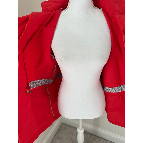 Lands End Womens Red Hooded Jacket Cotton/Polyester Blend Size S Style 506968 - Picture 12 of 15